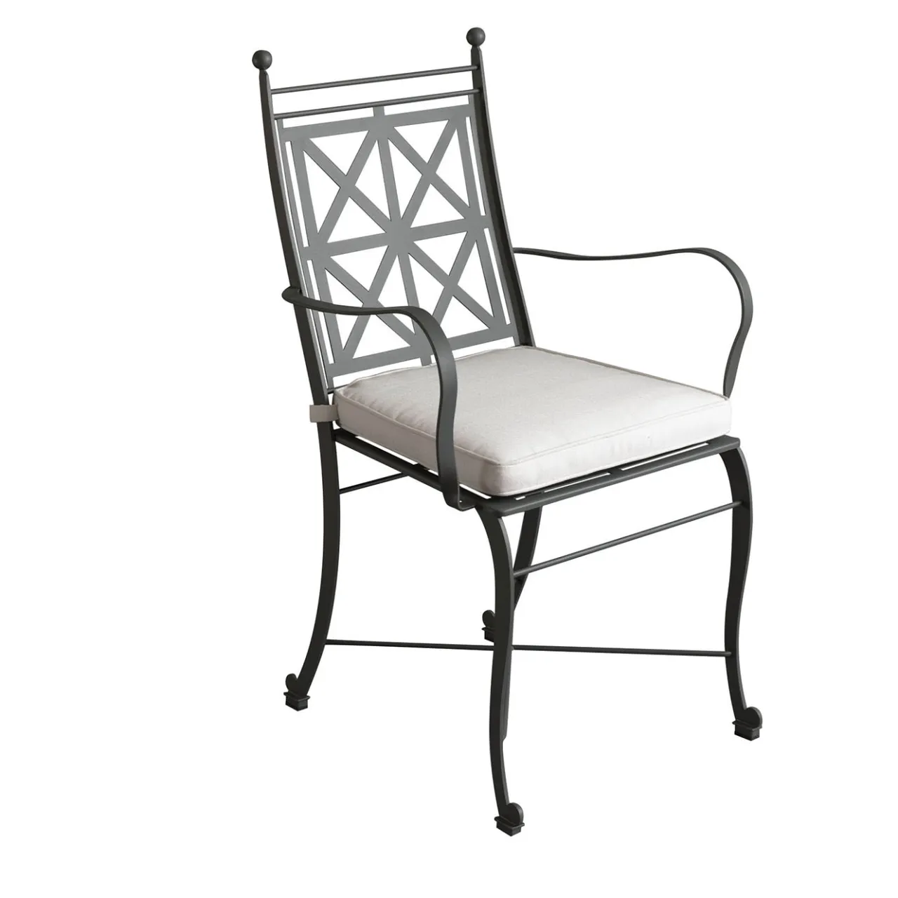 Officina Ciani Outdoor Chairs & Stools<Ville Gray Steel Outdoor Chair