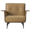 Casa Covre Armchairs<Vinci Soft-Brown Leather Armchair