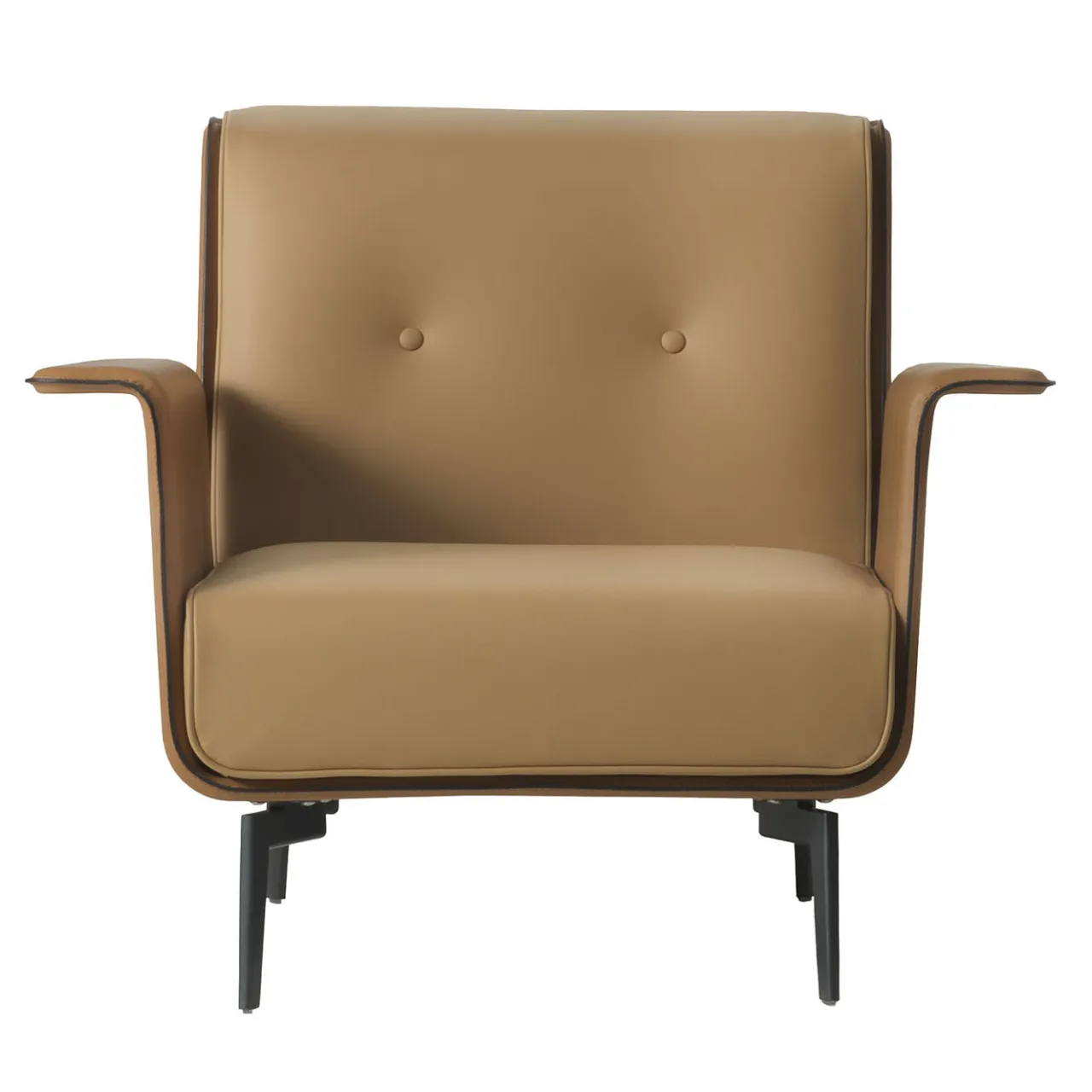 Casa Covre Armchairs<Vinci Soft-Brown Leather Armchair