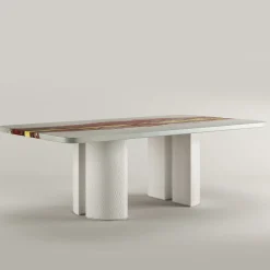 Cupioli Dining Tables<Vitae Rectangular Polychrome Wooden Dining Table