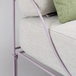 Officina Ciani Outdoor Armchairs<Vitis Lilac and Gray Armchair by Ciarmroli Queda Studio in Stainless Steel