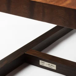 Giordano Viganò Coffee Tables<Vitruvio Mahogany Pomelè Large Coffee Table