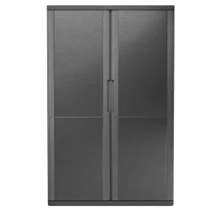 Giopagani Cabinets<Vittorio Black Rough Leather And Ash Wood Cabinet