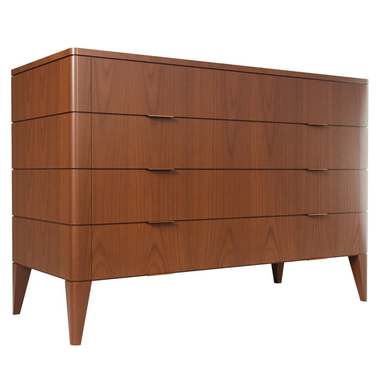 Morelato Dressers<Vittorio Cherry Wood Dresser with Brass Handles