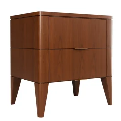 Morelato Nightstands<Vittorio Cherry Wood Nightstand with 2 Drawers