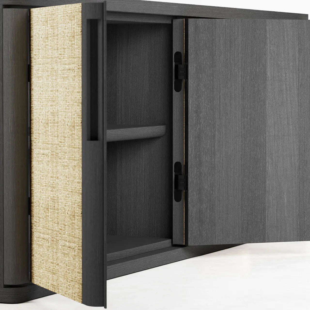 Giopagani Sideboards Buffets<Vittorio Miel Natural Raphia Sideboard