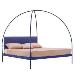 Lispi Beds<Volta Blue Iron Canopy Double Bed by Mario Scairato