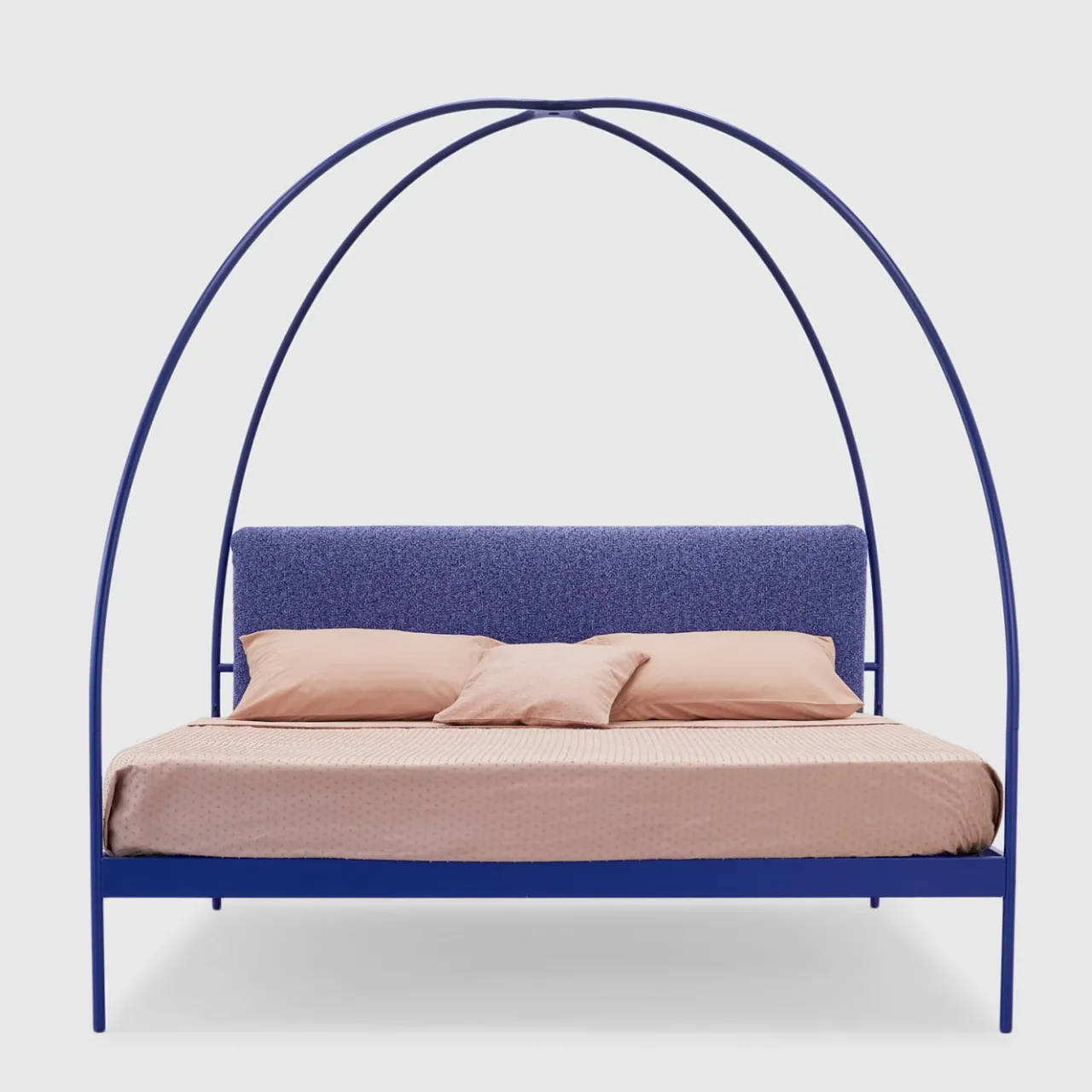 Lispi Beds<Volta Blue Iron Canopy Double Bed by Mario Scairato
