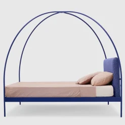 Lispi Beds<Volta Blue Iron Canopy Double Bed by Mario Scairato