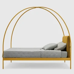 Lispi Beds<Volta Yellow Iron Canopy Double Bed by Mario Scairato