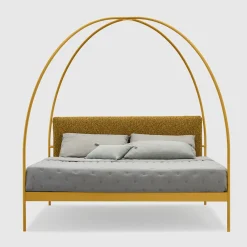 Lispi Beds<Volta Yellow Iron Canopy Double Bed by Mario Scairato