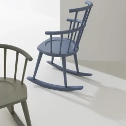 Billiani 1911 Armchairs<W. 604 Light Blue Rocking Chair by Fabrizio Gallinaro