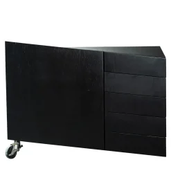 Paolo Pallucco Dressers<W Il Toro Black Lacquered Oak Dresser