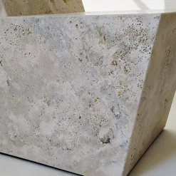 Dimarmo Chairs<W Travertine Marble Chair