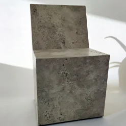 Dimarmo Chairs<W Travertine Marble Chair