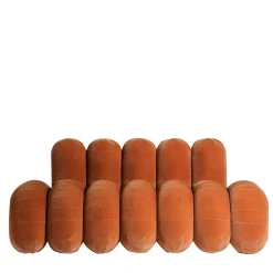 Pietro Franceschini Sofas<Waldo Orange Sculptural Sofa