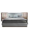 Annibale Colombo Beds<Walnut Bed With Built-In Nightstands & Upholstered Bed Frame