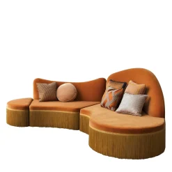 Chiara Provasi Sofas<Wave Orange 3-Piece Sectional Sofa #2