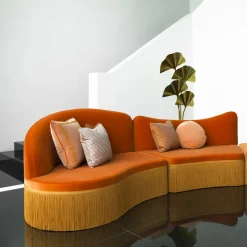 Chiara Provasi Sofas<Wave Orange 3-Piece Sectional Sofa #1