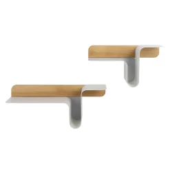 TRUE Shelves<Wave Set of 2 White Shelves