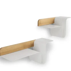 TRUE Shelves<Wave Set of 2 White Shelves