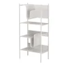 TRUE Bookcases<Wave White Tall Bookcase