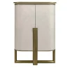 A.R. Arredamenti Cabinets<White and Gold Bar Cabinet