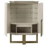 A.R. Arredamenti Cabinets<White and Gold Buffet Cabinet