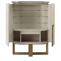 A.R. Arredamenti Cabinets<White and Gold Buffet Cabinet