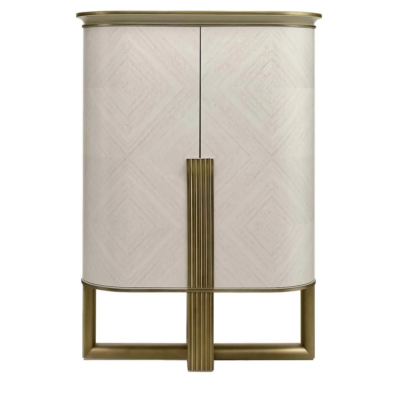 A.R. Arredamenti Cabinets<White and Gold Buffet Cabinet