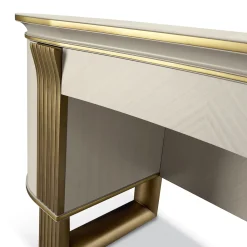 A.R. Arredamenti Desk & Writing Tables<White and Gold Vanity Desk