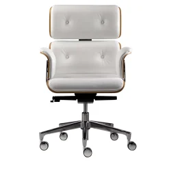 Altek Italia Design Office Chairs<White Armadillo/2 Swivel Armchair by Rainer Bachschmid