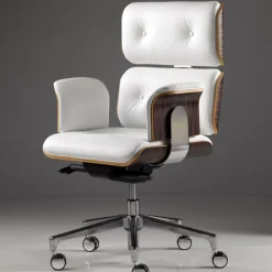 Altek Italia Design Office Chairs<White Armadillo/2 Swivel Armchair by Rainer Bachschmid
