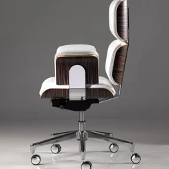 Altek Italia Design Office Chairs<White Armadillo/2 Swivel Armchair by Rainer Bachschmid