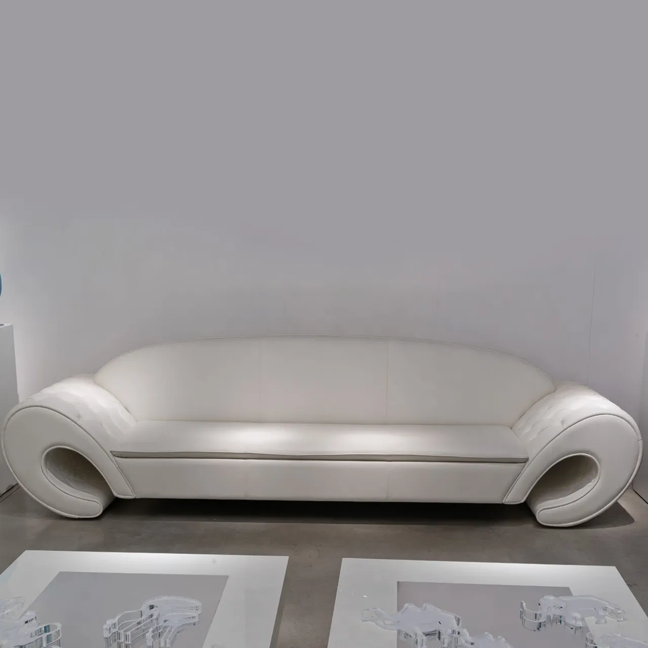 VGnewtrend Sofas<White Capitonné Sofa