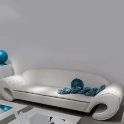 VGnewtrend Sofas<White Capitonné Sofa