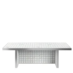 Del Savio 1910 Benches<White Carrara Marble and Concrete Bench by David & Nicolas