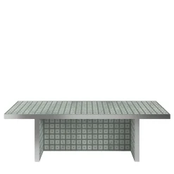 Del Savio 1910 Benches<White Carrara Marble and Green Concrete Bench by David & Nicolas