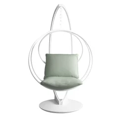 Galbiati Fratelli Outdoor Chairs & Stools<White Clara Steel Hanging Swing Outdoor Chair