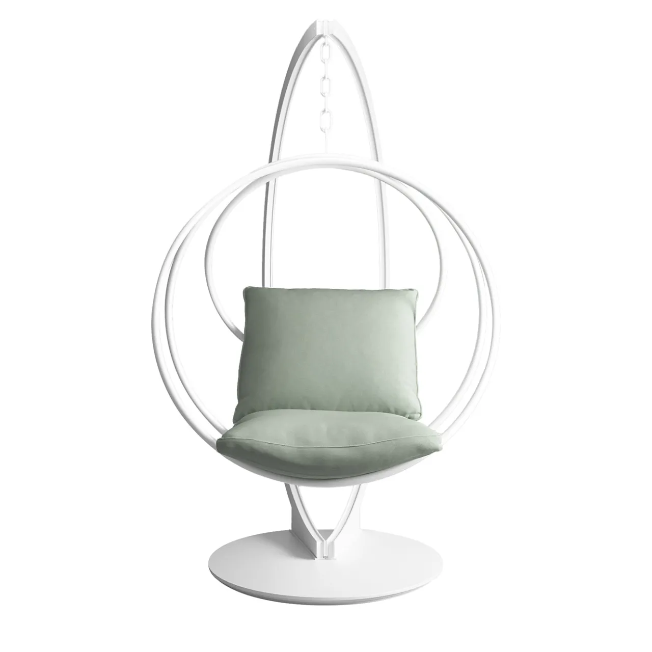 Galbiati Fratelli Outdoor Chairs & Stools<White Clara Steel Hanging Swing Outdoor Chair