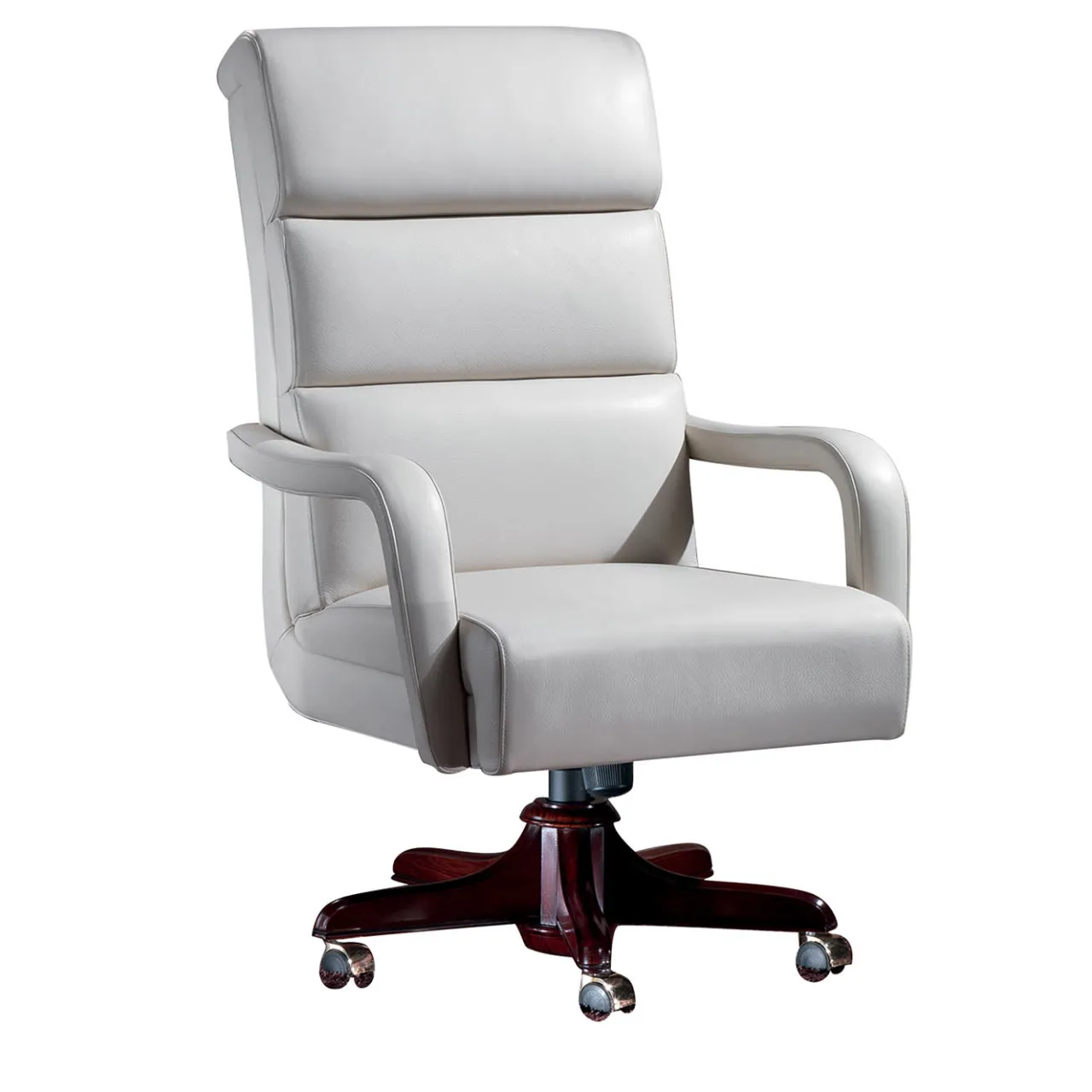 Marzorati Office Chairs<White Leather Armchair