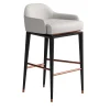 CPRN Homood Bar Stools<White Leather Bar Stool