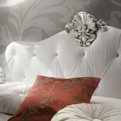 Ros Italia Interiors Beds<White Leather Bed