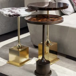 Provasi Side Tables<White Marble Top Side Table