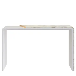 Morello Gianpaolo Consoles<White Marble-Effect Wood Console