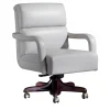 Marzorati Office Chairs<White Medium Leather Armchair