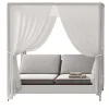 CPRN Homood Outdoor Chaises & Daybeds<White 2-Seater Daybed with Canopy