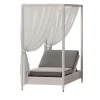 CPRN Homood Outdoor Chaises & Daybeds<White 1-Seater Daybed with Canopy