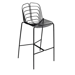 La Manufacture Bar Stools<Wired Black Stool by Michael Young
