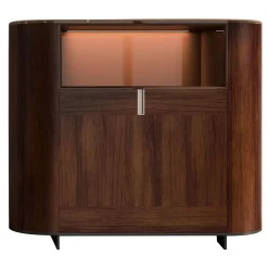 CPRN Homood Bar Cabinets<Wood Cabinet With Marble Top